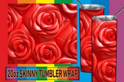 Colorful Floral Elegance: 3D Tumbler Wrap Product Image 1