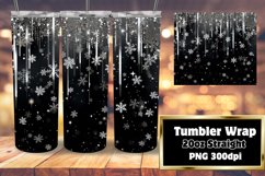Christmas Joy 3D Snowflakes Pattern Wrap 20oz Product Image 1