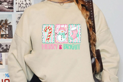 Merry and Bright Christmas Sublimation, Christmas Png Product Image 2