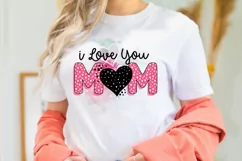I love You mom PNG Sublimation Design, Sublimation Png Files Product Image 3
