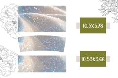 White Glitter Tumbler Design, White 40 Oz Tumbler Template Product Image 2