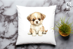 Cute Brown Puppy Dog Clipart Sublimation PNG Product Image 2
