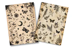 Vintage Botanical Junk Journal Pages Product Image 2