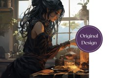 Halloween Tumbler Wrap Design, Witch Sublimation Design PNG Product Image 2