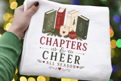 Chapters and Cheer All Season PNG Sublimation Design - Book Product Image 4