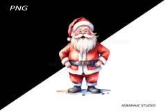 Funny Santa Claus Clipart, Christmas Clipart Product Image 1