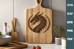 Dragon Design, Cutting board, Laser cut, Cricut svg Product Image 2