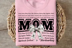 Floral Mom Coquette Bow PNG | Mother's Day PNG Product Image 2