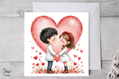 Valentine's day digital paper, background clipart Product Image 2