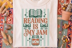 Reading Is My Jam Png, Book Lover Sublimation Png. Product Image 2