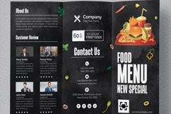 Food Menu Trifold Brochure Design Product Image 2