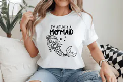 I'm actually a mermaid SVG Design, Mermaid SVG Design Product Image 4
