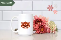 Red Panda Illustration, Red Panda PNG, Baby Animals PNG Product Image 2