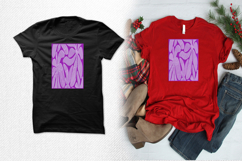 Abstract Purple Floral Embroidery Design Product Image 2