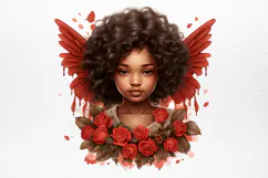 Christmas Angel Sublimation Clipart PNG Product Image 2