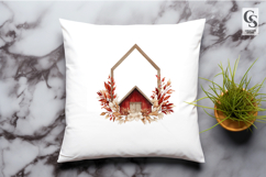 Rustic Barn House Frames Clipart Sublimation PNG Product Image 3