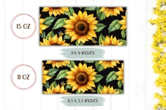 Sunflowers Mug Wrap, Sunflowers Sublimation Mug PNG Product Image 2