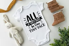 All Of Gods Grace In One Tiny Face SVG Design, Baby SVG Desi Product Image 2