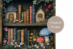 Magic Books Tumbler Wrap, Mushrooms Tumbler Design Product Image 2