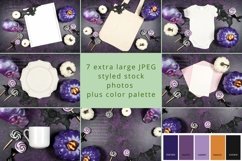 Halloween Flatlay Mockups Styled Stock Photo Bundle. Purple. Product Image 2