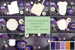 Halloween Flatlay Mockups Styled Stock Photo Bundle. Purple. Product Image 2