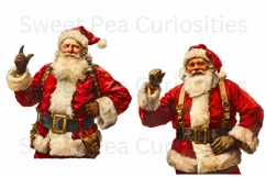 Christmas, Santa, Ephemera, PNG, Junk Journal, clipart Product Image 2