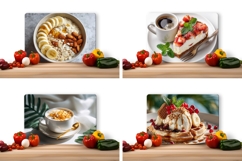 Breakfast Cutting Board, Food Cutting Board, Food PNG Product Image 2