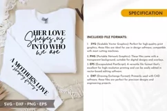 Her Love Shapes SVG - Mother's Day Sleeve T shirt Design Product Image 2