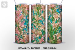 Mosaic Flowers 5 Tumbler Sublimations, 20 oz Tumbler Wraps Product Image 3