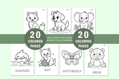 20 Cute Animal Coloring Book for Toddlers Product Image 1