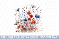 Wildflowers Sublimation Clipart Product Image 1