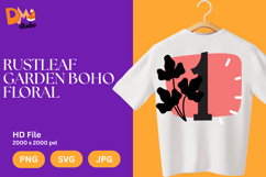 Rustleaf Garden Boho Floral Monogram Product Image 1