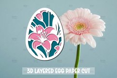 10 3D Easter Egg SVG I Paper cut SVG Design I Easter SVG Product Image 4