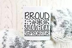 Proud Snow Day Supporter Svg, Funny Winter Svg, Teacher Svg. Product Image 8