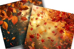 Autumn Forest Digital Paper Product Image 2