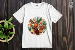 Pine Cone Autumn Clipart Sublimation PNG Product Image 2