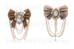 Cameo, Pearls, Ephemera, PNG, Junk Journal, clipart Product Image 2