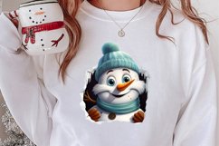 Funny Christmas Peeking Sublimation, Christmas PNG Product Image 2