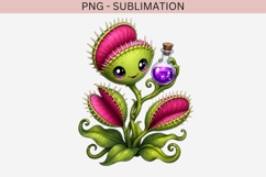 Cute halloween venus flytrap png design for T-shirts Product Image 3