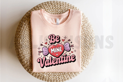 Be Mine Valentine Sublimation, Valentine Card PNG Design Product Image 2