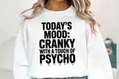Today's mood Cranky svg | Svg Cut File | Shirt Svg Product Image 1