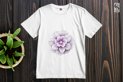 Purple Floral Clipart Sublimation PNG Product Image 2