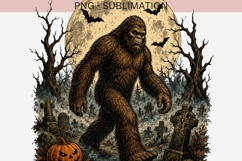 Bigfoot Halloween PNG | Spooky Sasquatch Clipart, Haunted Product Image 2