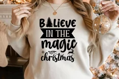 Believe in the magic christmas SVG, Christmas SVG Product Image 2