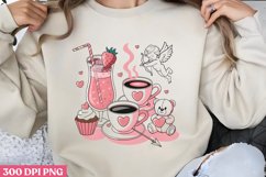 Coffee Valentine&#039;s Day PNG, Cozy Valentine Sublimation P Product Image 3