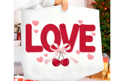 Faux Yarn Love Valentine's Day PNG Product Image 1