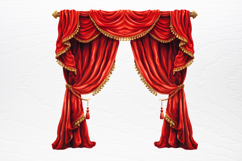 Vintage Christmas Cinema Clipart PNG Product Image 2