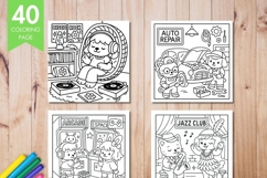 Cozy Eras Coloring Book, Cute and Cozy Digital Coloring Product Image 2