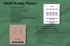Ultimate 2026 Digital Planner Bundle | Light Mode Product Image 2