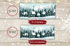 Christmas Mug Wrap Design, Christmas Houses Mug Template Product Image 2